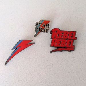 David Bowie Enamel Pins ⚡